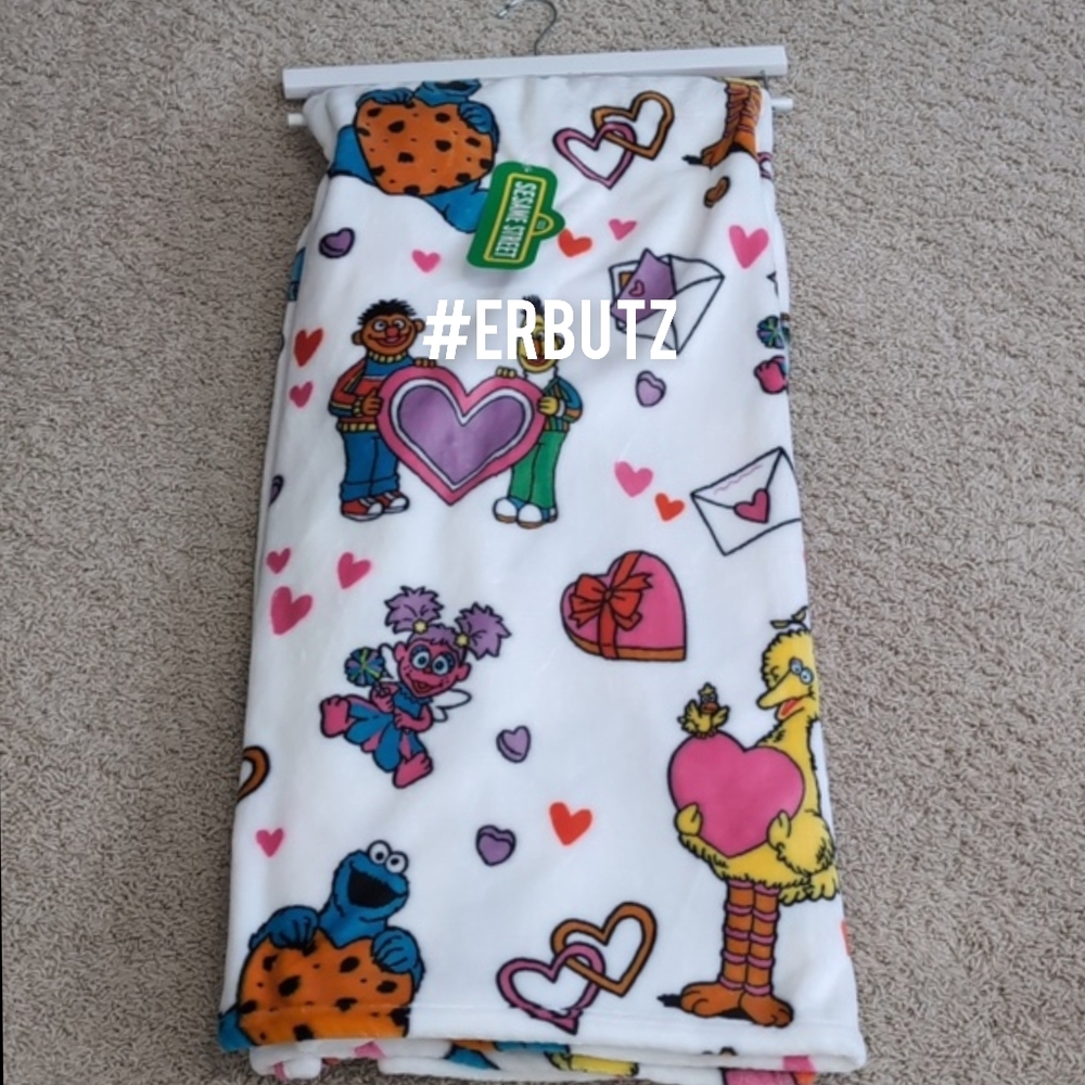 βSOLDβSesame Street Valentine's Day Character Blanket ππΉ - Picture 3 of 8